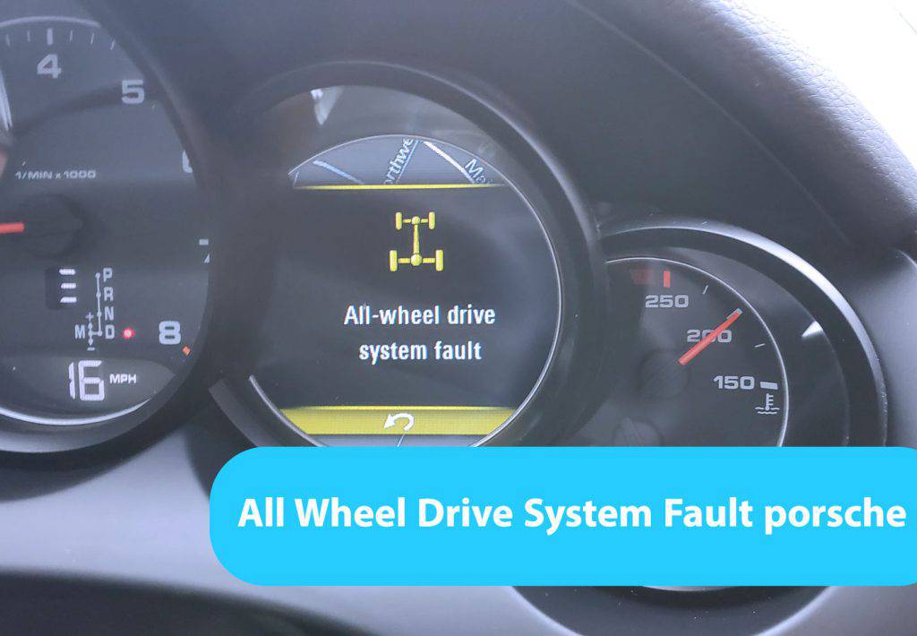 خطای All Wheel Drive System Fault porsche