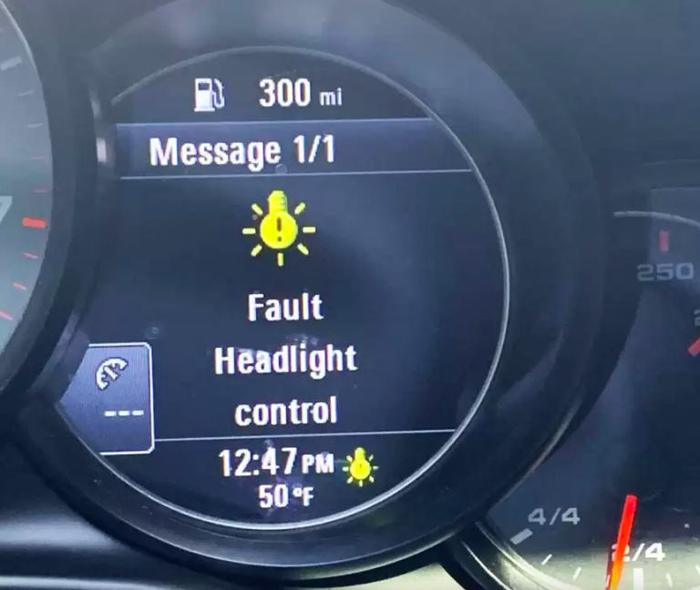 Headlight control fault in Porsche cayenne,Macan,Panamera,Carrera