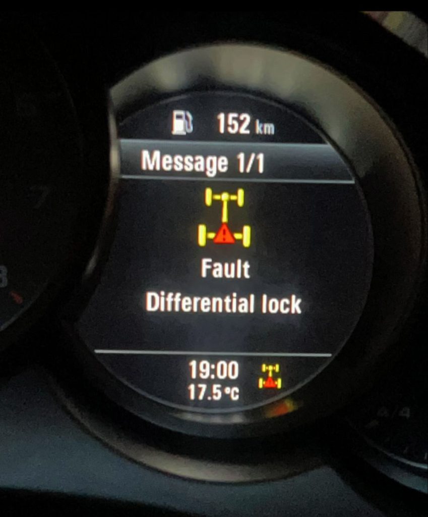 خطا و ارور پورشه Fault Differential lock