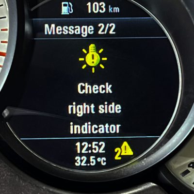 Check right side indicator ارور و خطای پورشه