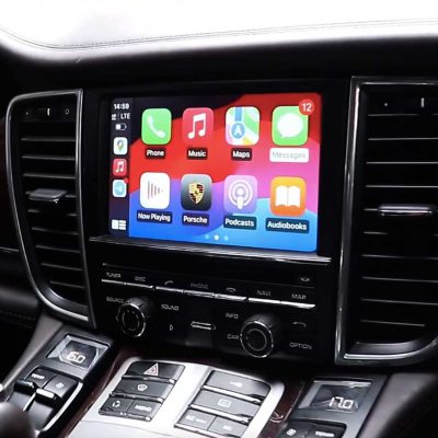 نصب اپل کار پلی روی پورشه کاین قیمت اپل کار پلی فروش اپل کار پلی