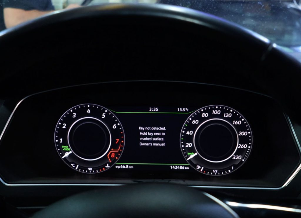 key not found فولکس واگن