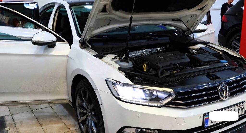 کیپ شدن بخاری فولکس واگن تیگوان