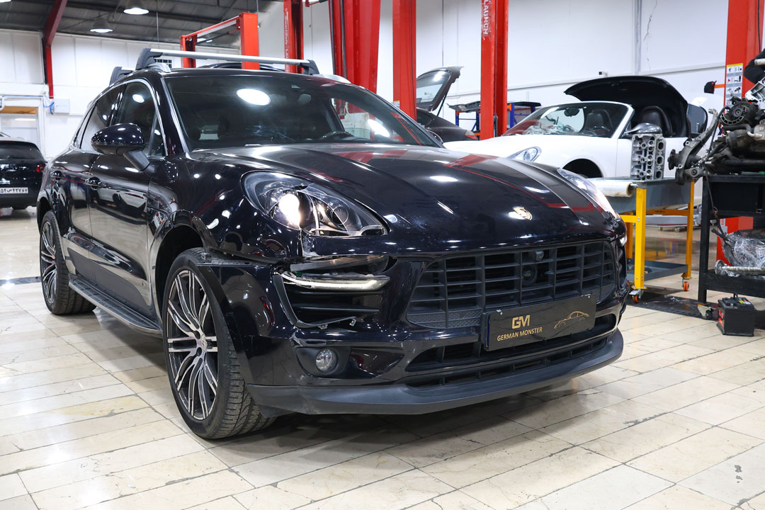 ترمیم کاپوت پورشه ماکان با پی دی آر