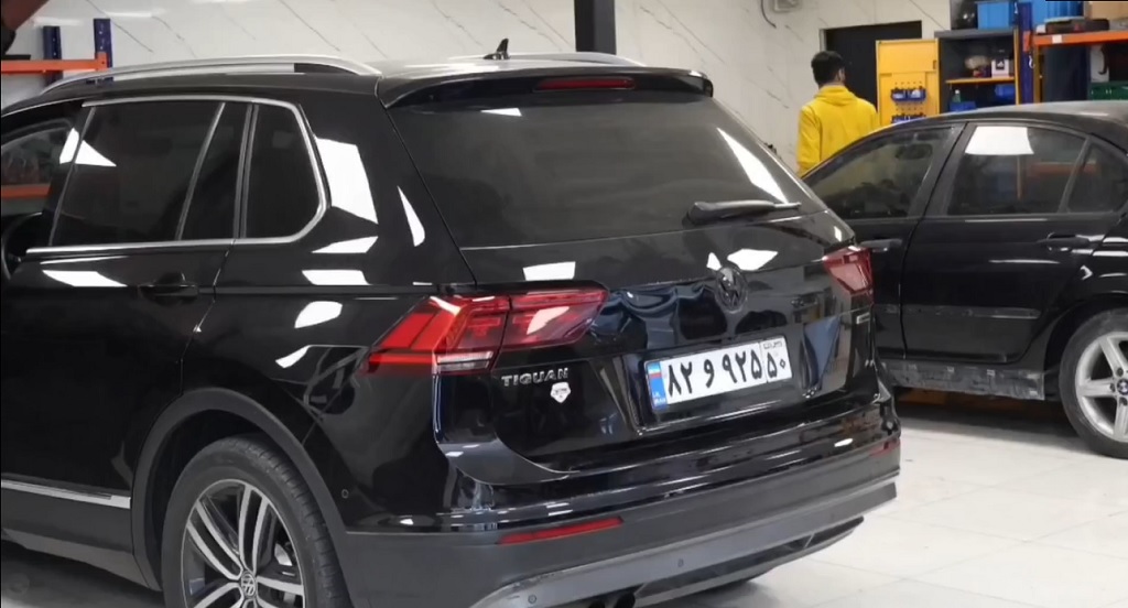 صافکاری پی دی آر درب صندوق فولکس واگن تیگوان