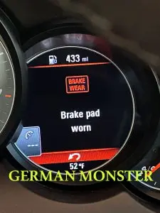 ارور و خطای brake pad won